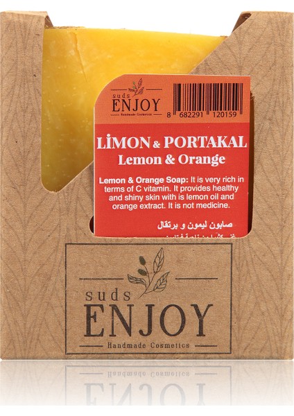 Doğal Limon & Portakal El Yapımı Yüz, Saç ve Vücut Sabunu 100 gr