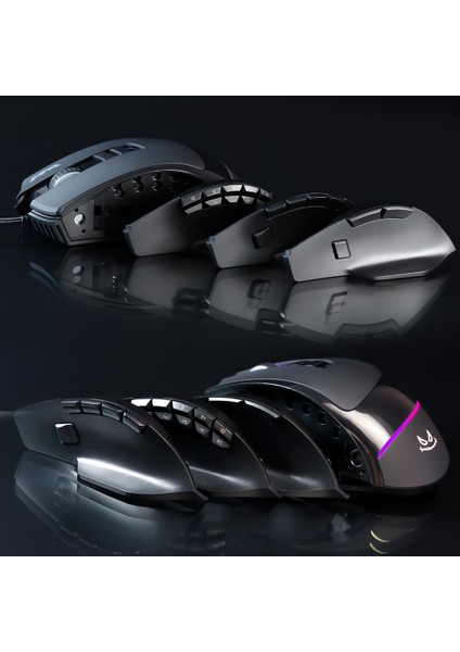 Bold RM878 10.000 DPI RGB Makro Oyuncu Gaming Mouse