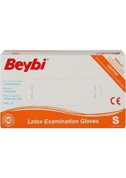 Pudralı Kullan At Eldiveni S 100'LÜ Small - Küçük Beden