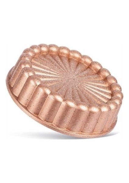 Granit Kaplama 26 cm Dilimli Tart Kalıbı Rosegold Eda