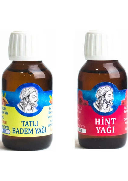 Attar Dünyası Hint ve Tatlı Badem Yağı Set  50 + 50 ml