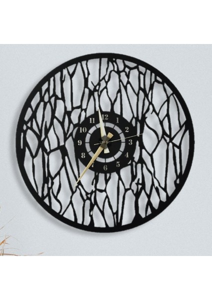 Black Crack Metal Duvar Saati - 50 x 50 cm fiyatları
