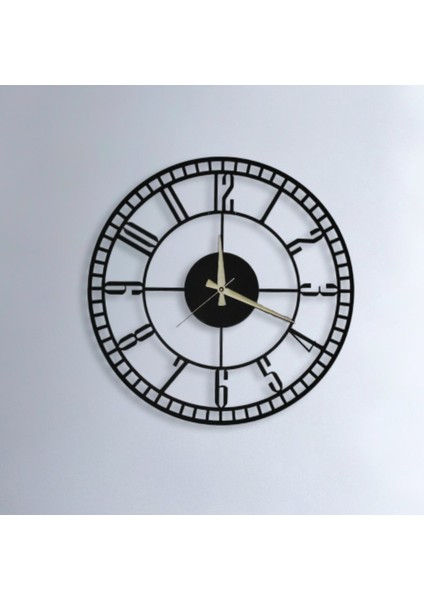 Black Minute Metal Duvar Saati - 70 x 70 cm fiyatları