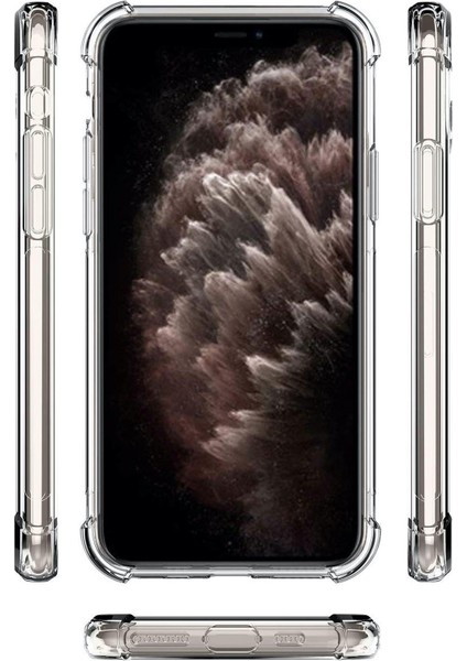 Apple iPhone 11 Promax Şeffaf Airbag Antishock Silikon Kılıf ve Tam Kaplayan 9D Seramik Ekran Koruyucu Esnek Cam fiyatları