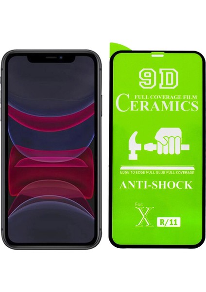 Apple iPhone 11 Şeffaf Airbag Antishock Silikon Kılıf ve Tam Kaplayan 9D Seramik Ekran Koruyucu Esnek Cam fırsatları