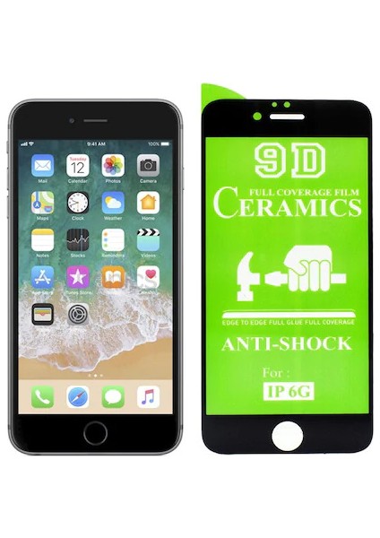 Apple iPhone 7 Şeffaf Airbag Antishock Silikon Kılıf ve Tam Kaplayan 9D Seramik Ekran Koruyucu Esnek Beyaz Cam fiyatları