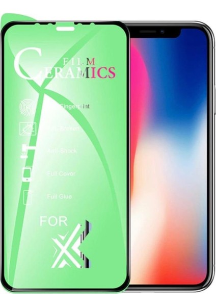 Apple iPhone XS Max Şeffaf Airbag Antishock Silikon Kılıf ve Tam Kaplayan 9D Seramik Ekran Koruyucu Esnek Cam fiyatları