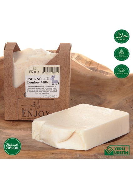 Doğal Eşek Sütü El Yapımı Yüz, Saç ve Vücut Sabunu 100 gr