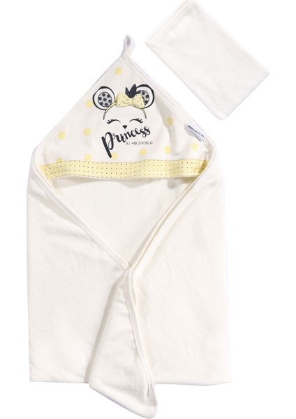 Kız Fiyonklu Prenses Keseli Banyo Silgisi