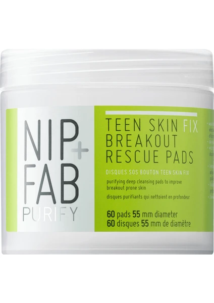 Nip + Fab Teen Skin Yüz Pedi 80 ml