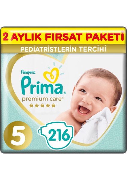 BB PC 5 Beden 216 Adet Junior 2 Aylık Fırsat Paketi