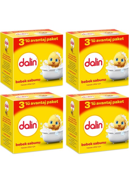 Bebe Sabun 3'lü Paket 100 gr x 4 Adet