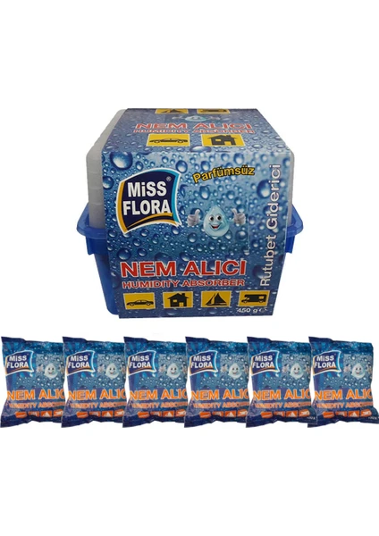 Miss Flora Nem Alıcı 450 G + 6'lı Yedek Paket