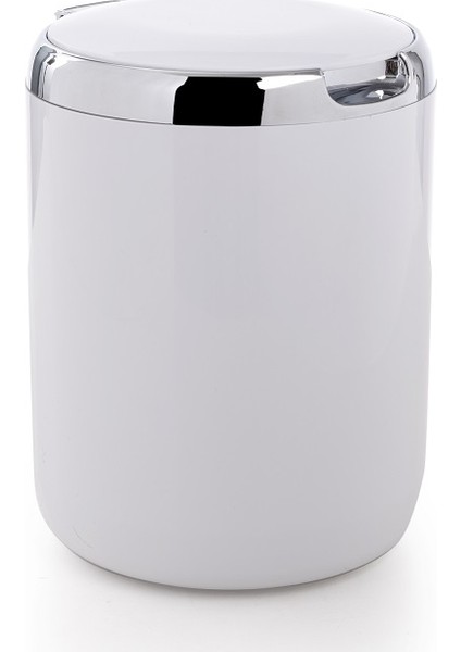 Plastik Pasifik Çöp Kovası Beyaz