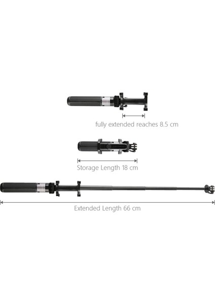 Aksiyon Kameraları İçin Uzatmalı Tripod Plus