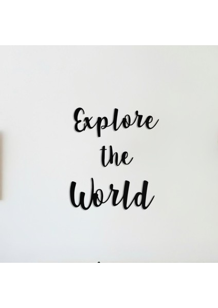 Explore The World Metal Tablo