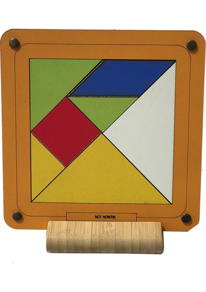 Okul Öncesi Eğitici Oyuncak Seti Tangram Turuncu