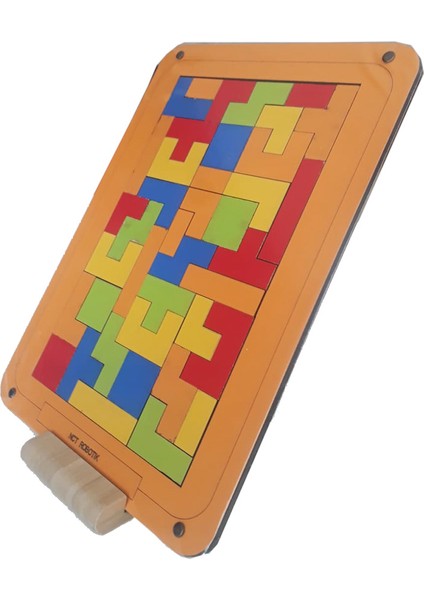Okul Öncesi Eğitici Oyuncak Seti Tetris Turuncu