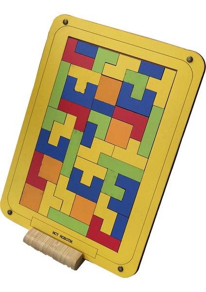 Okul Öncesi Eğitici Oyuncak Seti Tetris Sarı