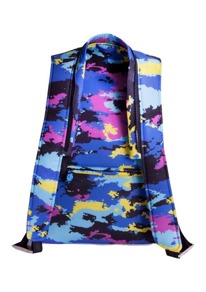 Camo Kapüşonlu Sırt Çantası