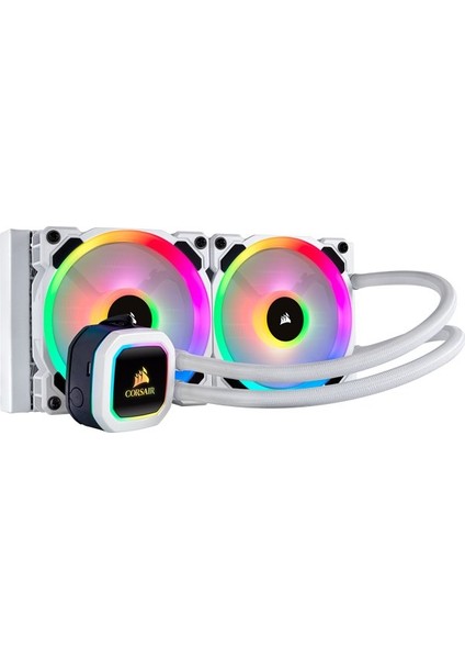 H100i RGB Platinium 240 mm Beyaz Sıvı İşlemci Soğutucu CW-9060042-WW