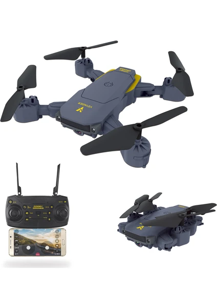 corby Zoom Voyager Cx014 Smart Dron wifi  katlanabilir 720p  kameralı smart otomatik iniş kalkış özellikli drone