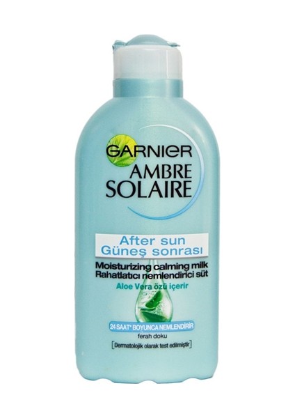 Garnier Ambre Solaire Güneş Sonrası Rahatlatıcı Nemlendirici Süt 200ml