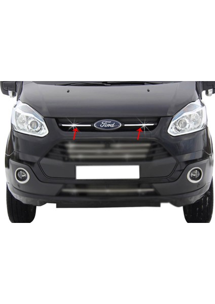Ford Custom Ön Panjur 2 Parça Paslanmaz Çelik 2013-2018