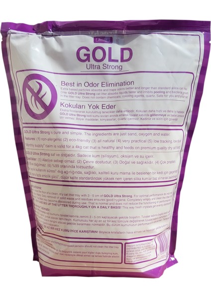 Gold Kalın Taneli Silika Kedi Kumu 1.4 kg modelleri