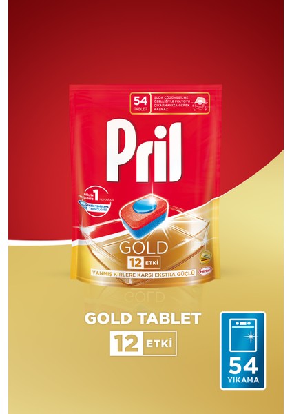 Gold 54 Yıkama Bulaşık Makinesi Deterjanı Kapsülü