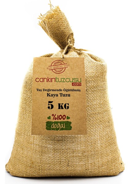 5 kg Öğütülmüş Kristal Kaya Tuzu