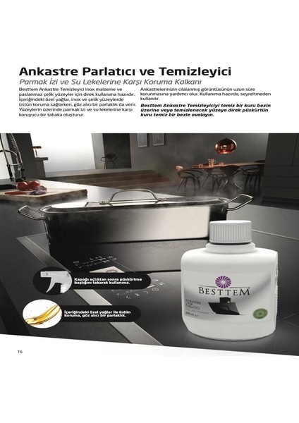 Ankastre Çelik Parlatıcı 400ML Özel Formül Hızlı Kargo!