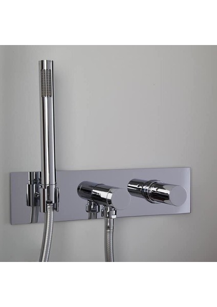 Duş Sistemi Ankastre Işıklı Tepe Duşlu Krom modelleri