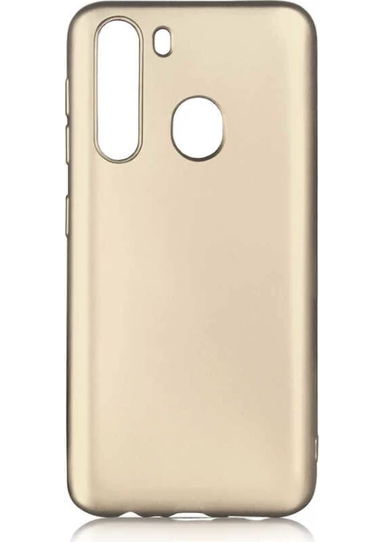 Samsung Galaxy A11 Kılıf Kılıf Premier Silikon Arka Kapak Kılıf Gold