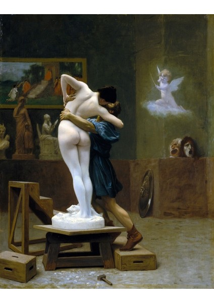 Pygmalion ve Galatea J.L.Gerome Kanvas Tablo