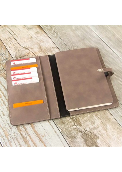 İsme Özel Deri Kapaklı Organizerli Defter ve Kalem Seti - Vizon fiyatları