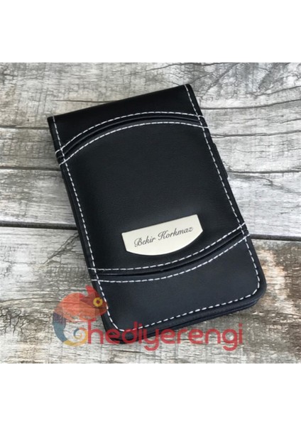 İsme Özel Mini Notluk Hesap Makinesi ve Tükenmez Kalem Seti Siyah indirimleri