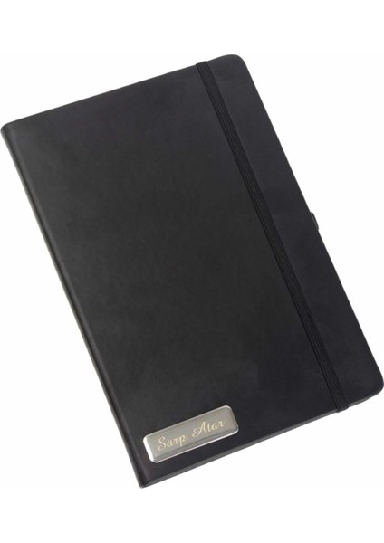 Kişiye Özel Lastikli Siyah Defter