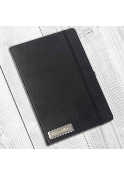 Kişiye Özel Lastikli Siyah Defter