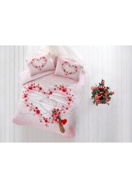 Glow Parlayan Çift Kişilik Nevresim Takımı Beautiful Pembe