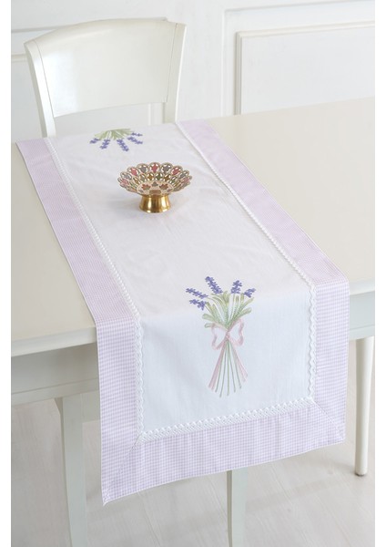 Lavanta İşlemeli Runner