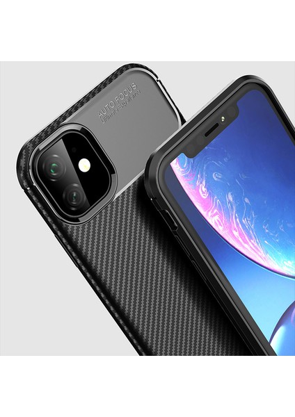 Apple iPhone 11 Pro Deep Dizayn Auto Focus Tasarımlı Silikon Kılıf Siyah