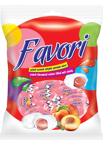 Favori Şeftali Aromalı Şeker 350 gr
