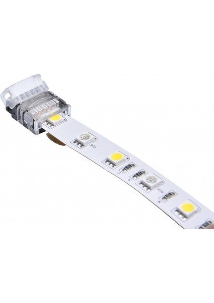 LED Şerit + IP20 Şerit Bağlantı Konnektörü Tek renk 2 pin 8 mm 5'li