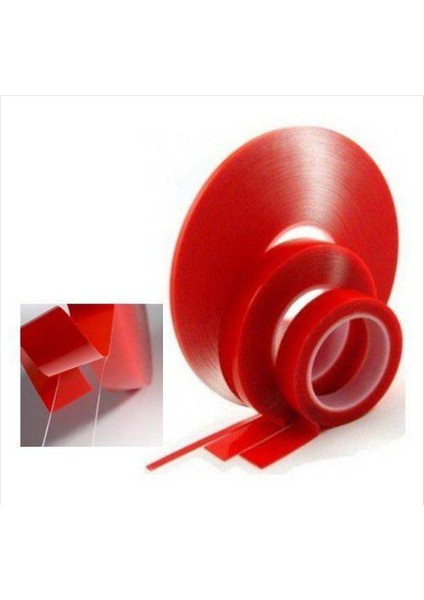 Akrilik Şeffaf Çift Taraflı Bant 10 mm x 5 m fiyatları