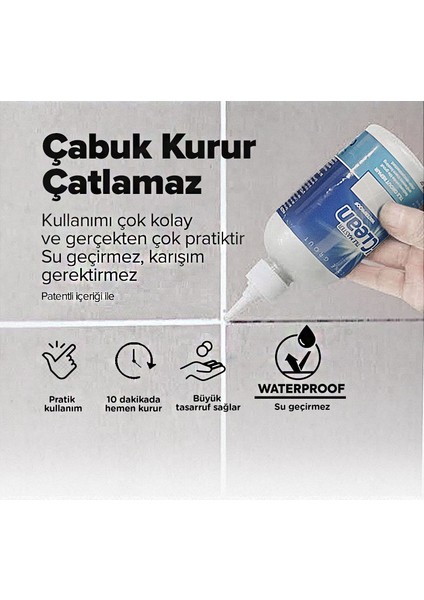 FİXTİME Tile Master Silikonlu Derz Dolgusu Krem 225 ml  ( TEKLİ SATIŞ PAKET )