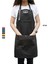 Nakışlı Boyundan Askılı Mutfak İş Önlüğü Barista Master Chef Garson Kuaför Tattoo Önlük Siyah 2