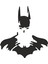 Batman Silüet Sticker 9 x 9,5 cm Siyah 1