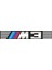 M3 Logo Sticker 18 x 3 cm Renkli 1