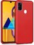 Samsung Galaxy M30S Kılıf Zore Premier Mat Esnek Silikon Kapak Kırmızı 1